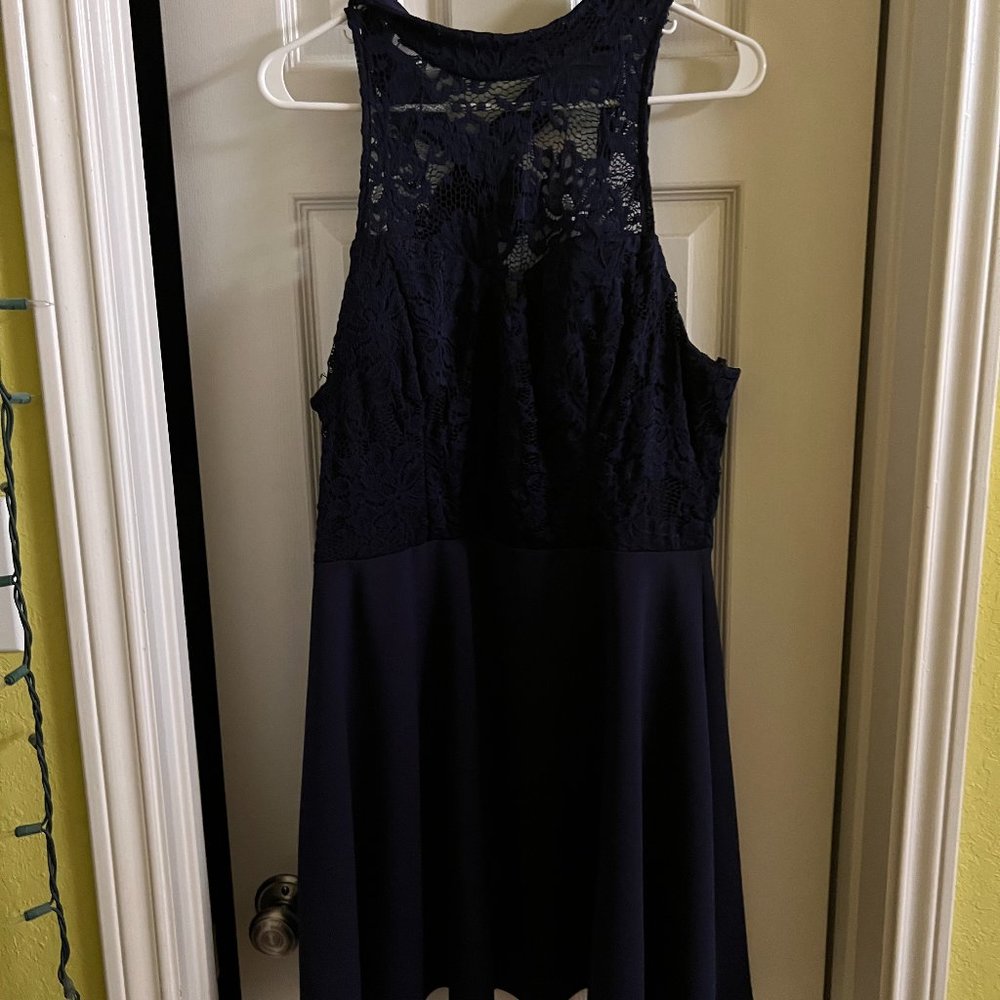 B. Darlin Black Lacey Dress Size 17/18